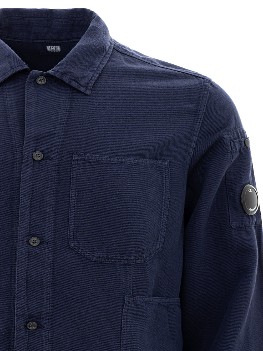 C.P. Company Linen Blend Shirt with Pockets