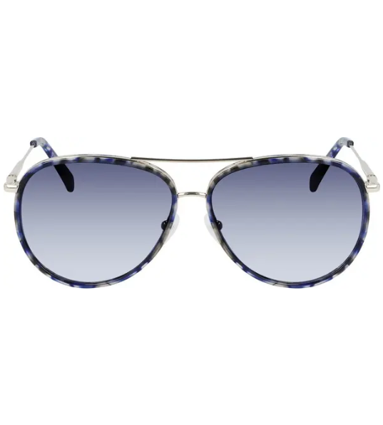 Longchamp Sonnenbrille aus goldenem Metall