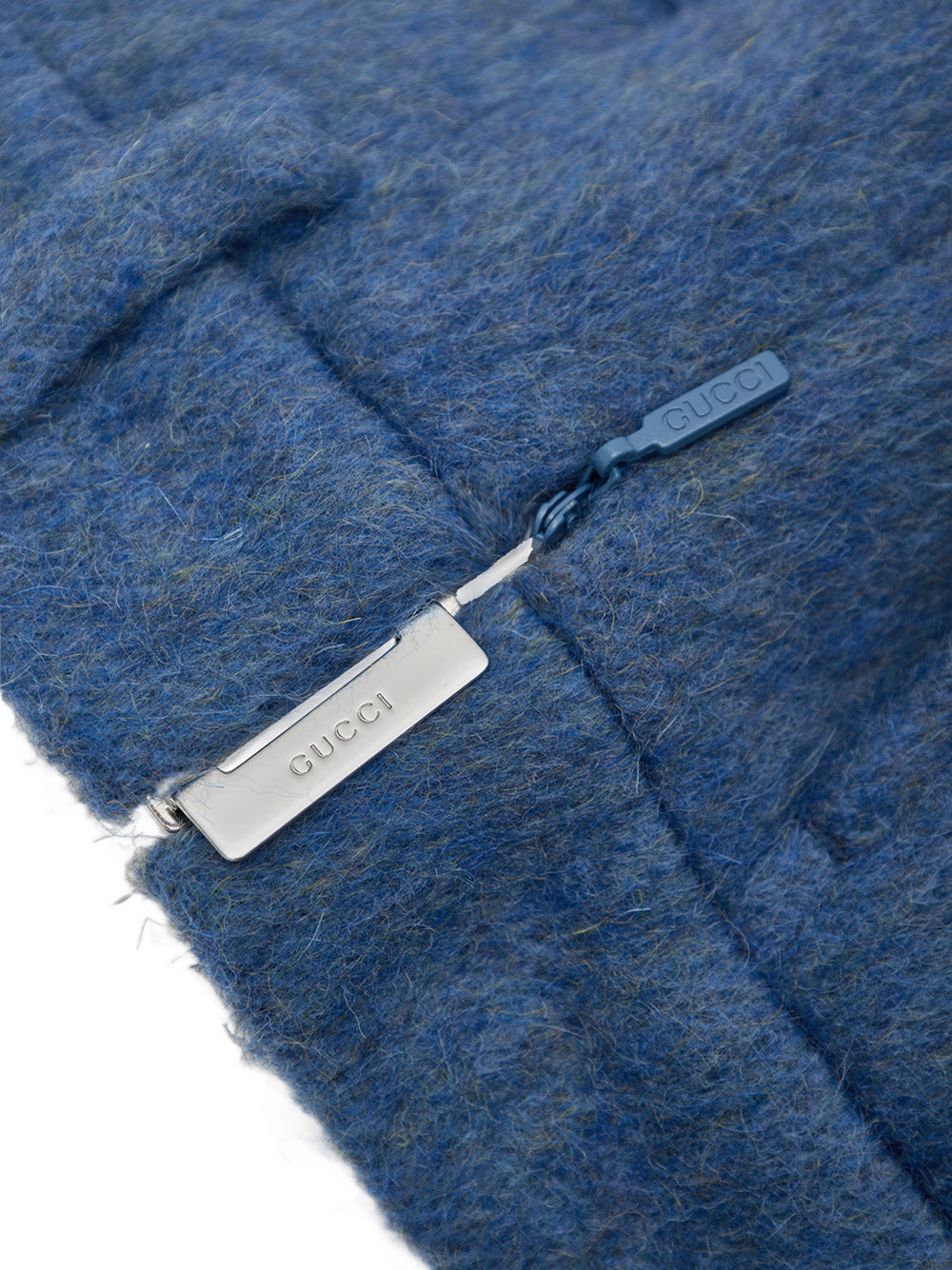 Gucci Blue Avio Mohair Blend Shorts with Side Zip – Siebentaschen