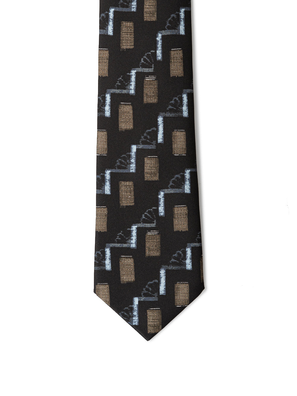 Black silk tie by Giorgio Armani