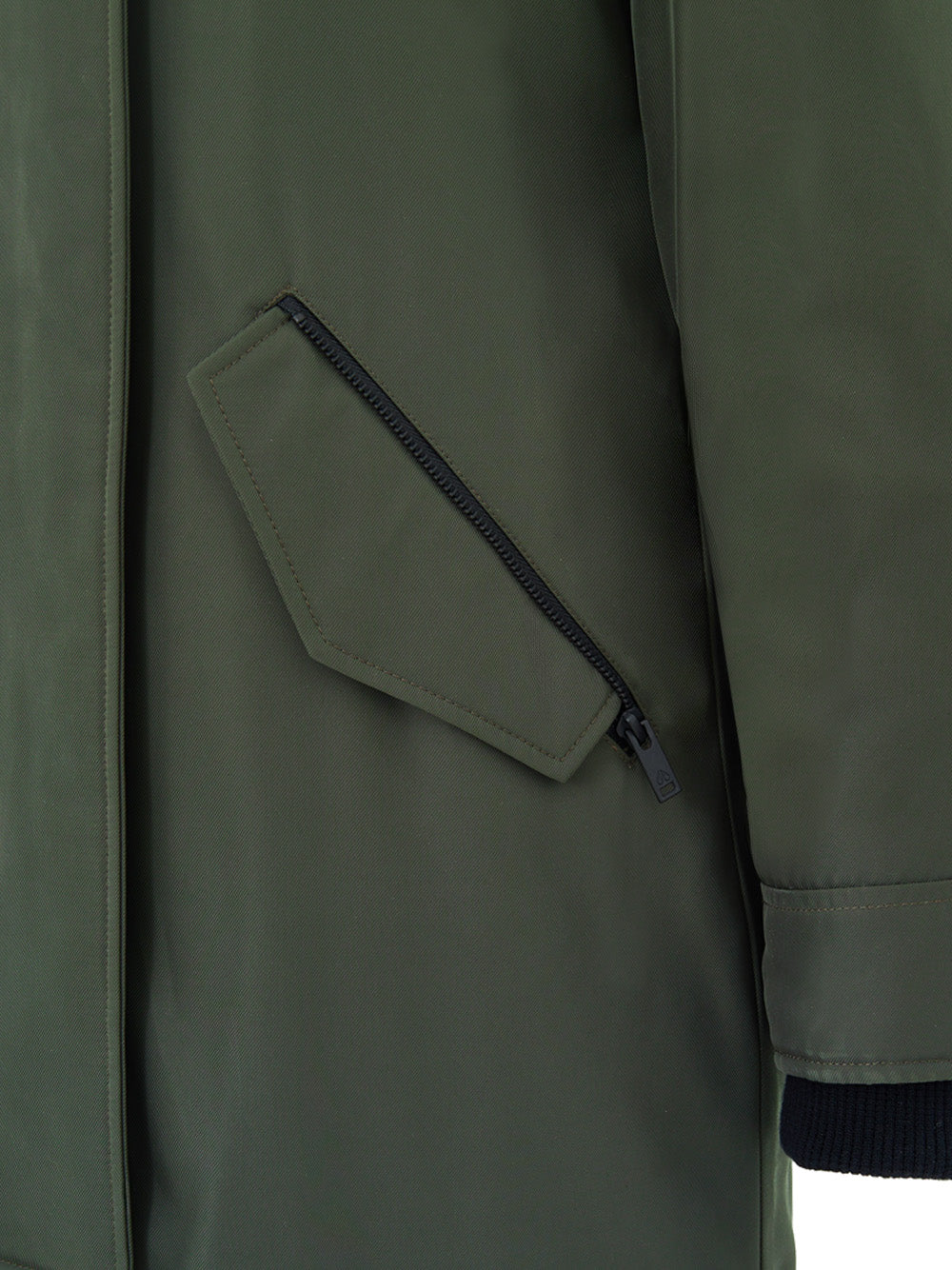 Moose Knuckles Long Padded Jacket in Green