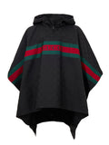 Gucci Black GG Monogram Technical Cape with Web Logo – Siebentaschen