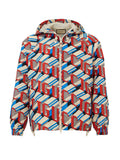 Gucci Multicolor Geometric Print Nylon Bomber Jacket – Siebentaschen