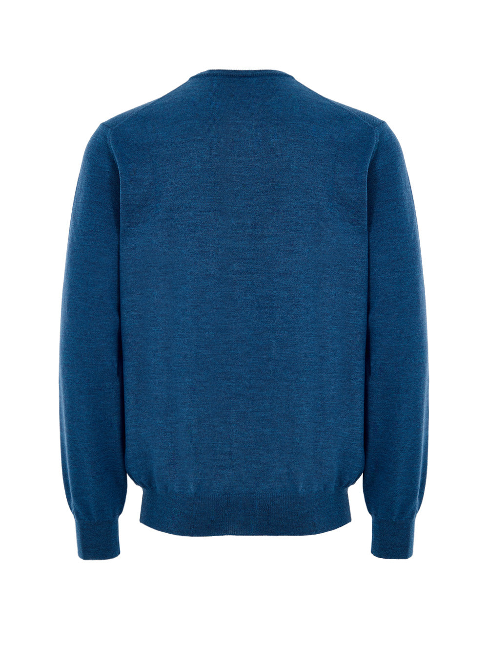 Gran Sasso Blue Fine Wool Crewneck Sweater