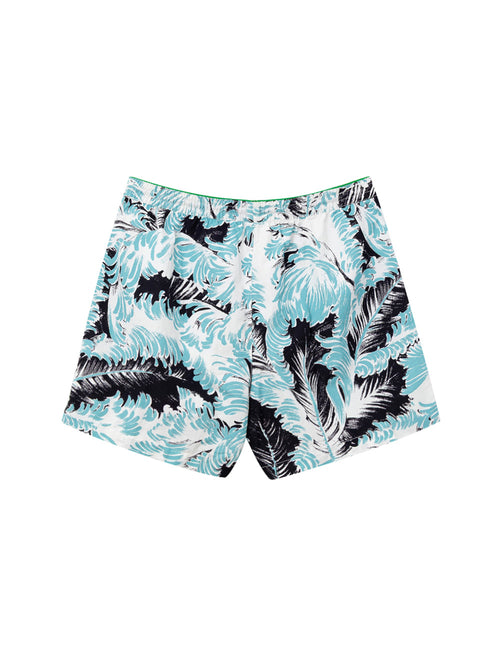 Bottega Veneta Feather Print Swim Shorts – Men White – Siebentaschen