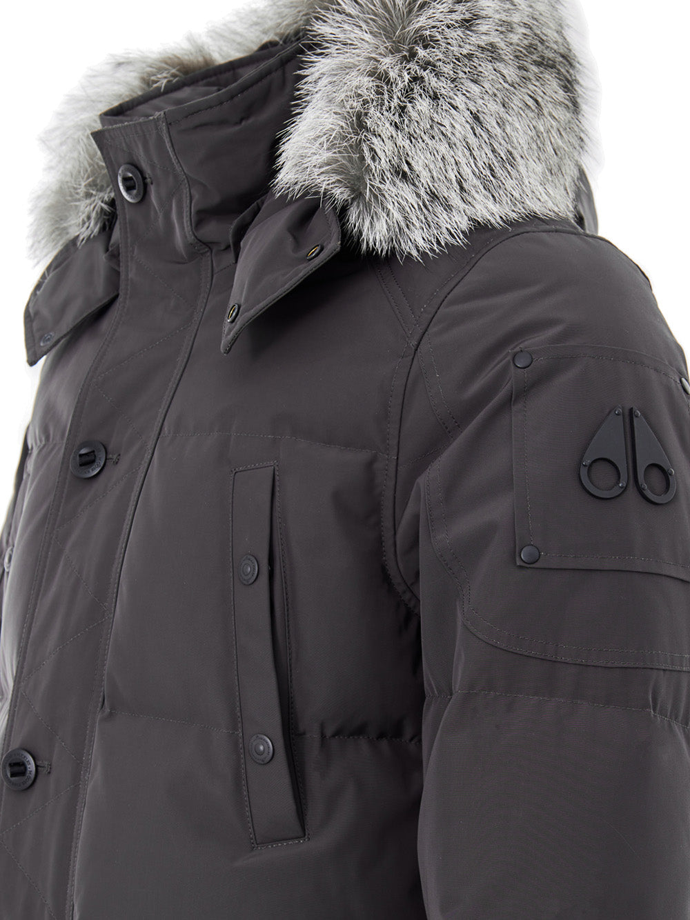 Moose Knuckles Field Jacket in Dark Gray