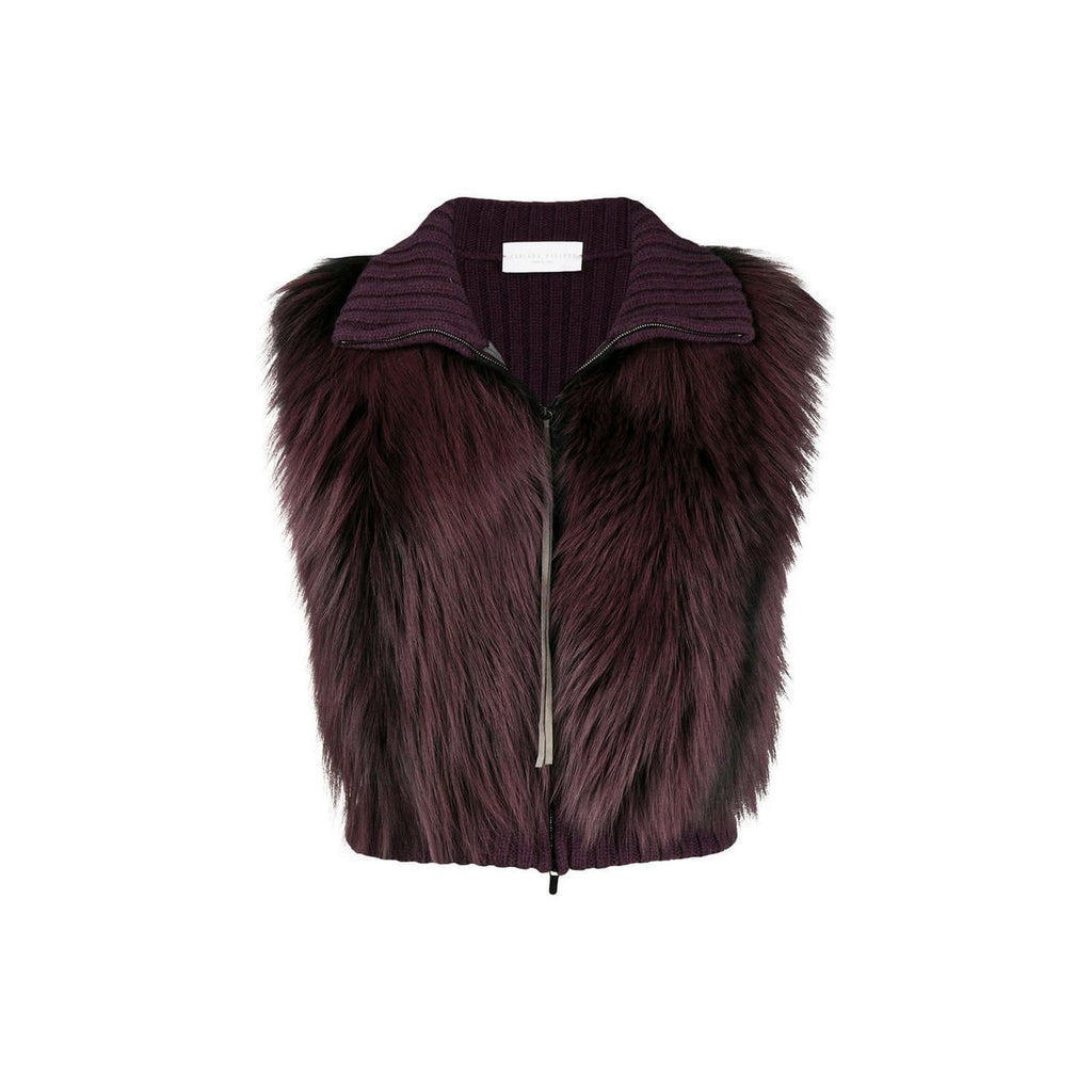 Fabiana Filippi Fox Fur Knitted Vest Jacket – Siebentaschen