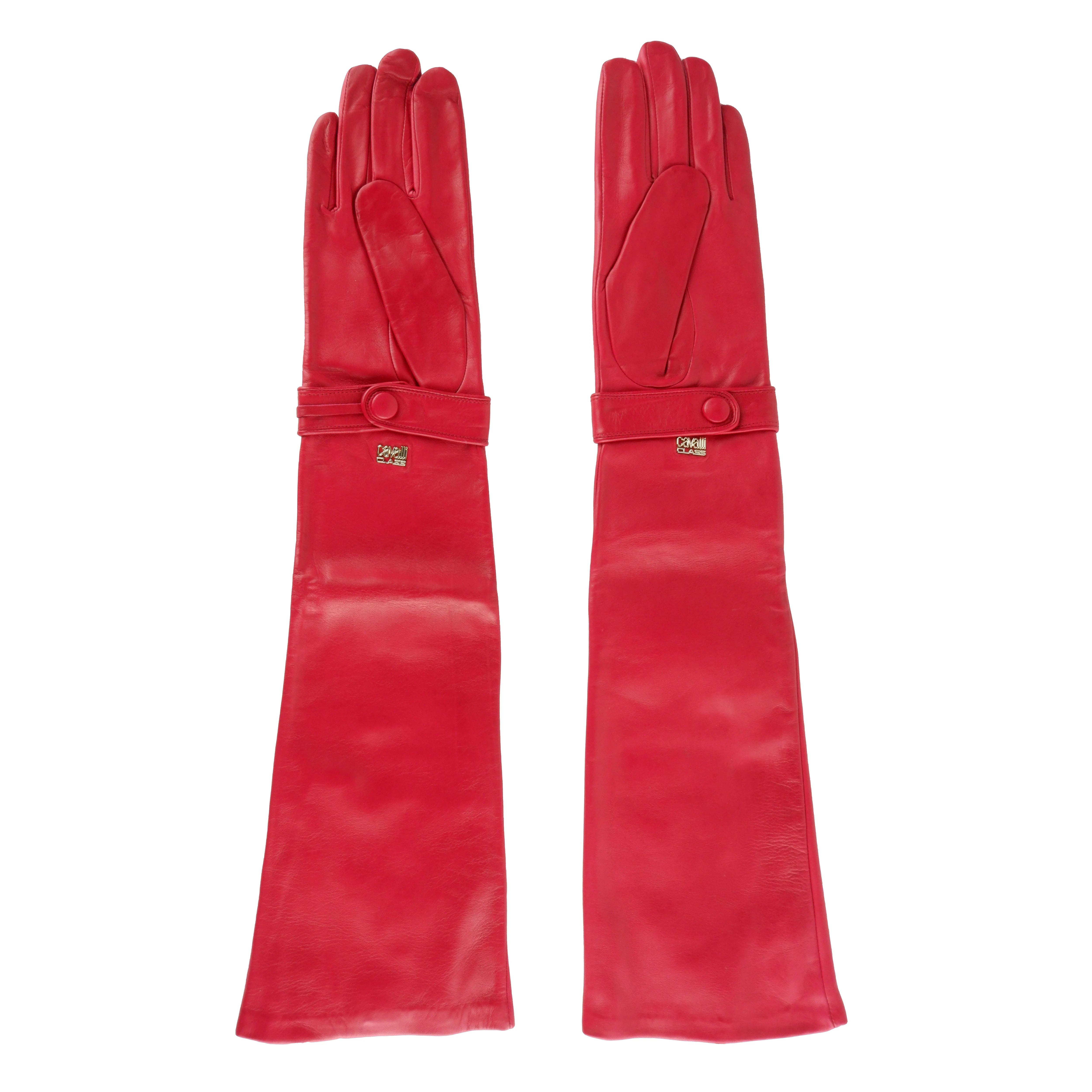 Cavalli Class Gloves Red Woman
