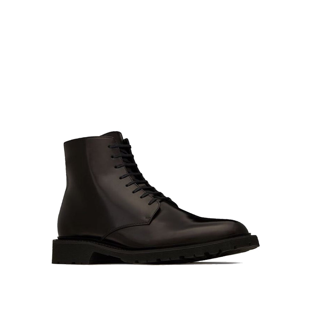 Saint Laurent Army Leather Boots - MEN SHOES - SAINT LAURENT - Tluxy New