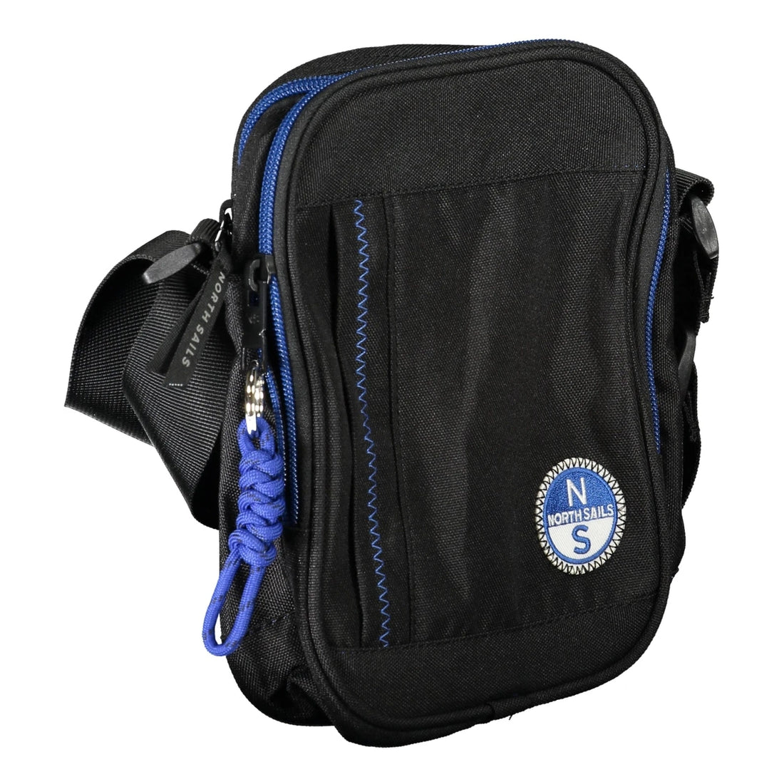 Men’s Black Shoulder Bag with Adjustable Strap