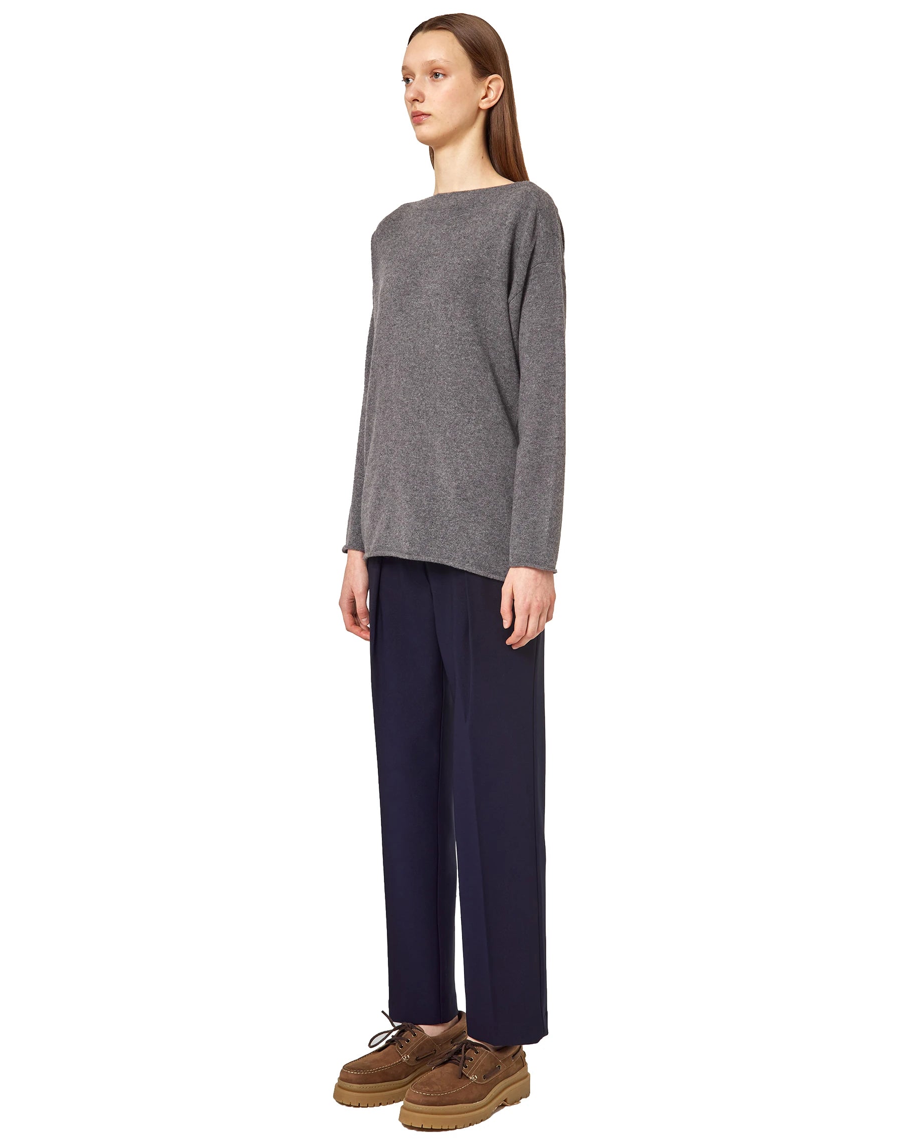 Alpha Studio Sweaters Grey Woman