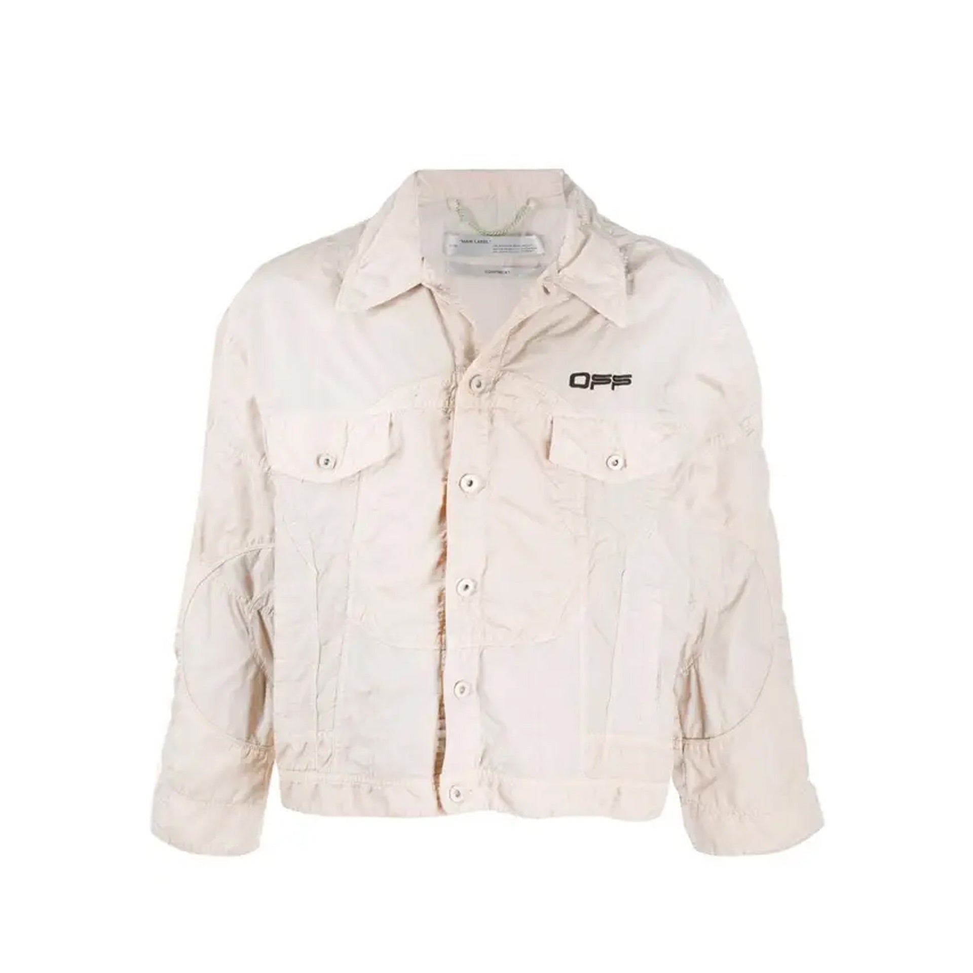 Off-White Logo Windbreaker Bomber Jacket