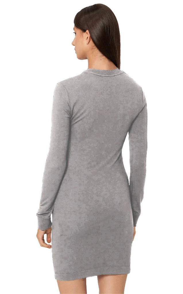 Love Moschino Dress Grey Woman