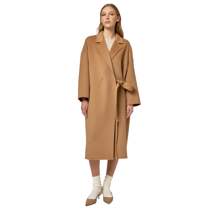 Alpha Studio Coats Camel Woman