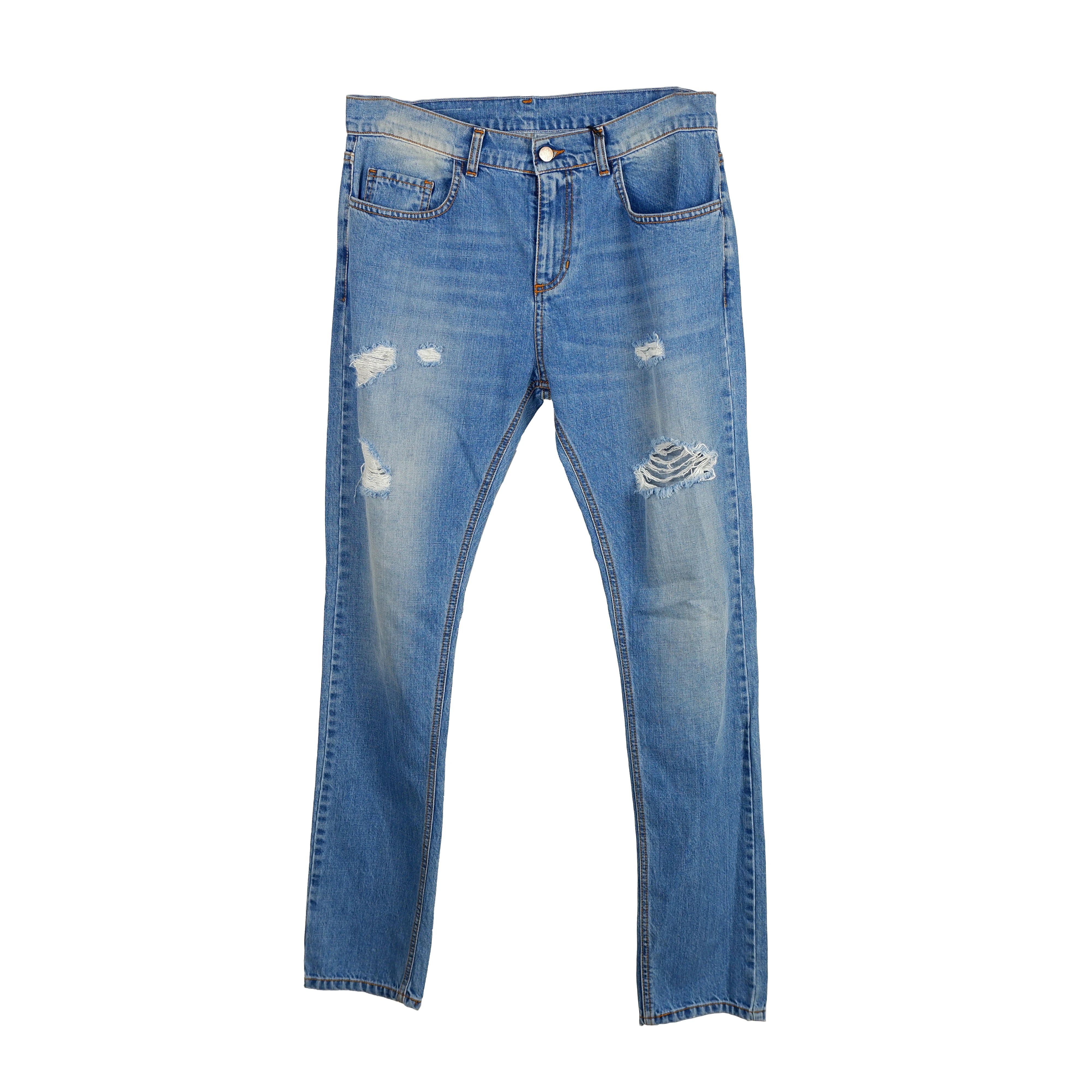 Comme Des Fuckdown Jeans Denim Blue Man