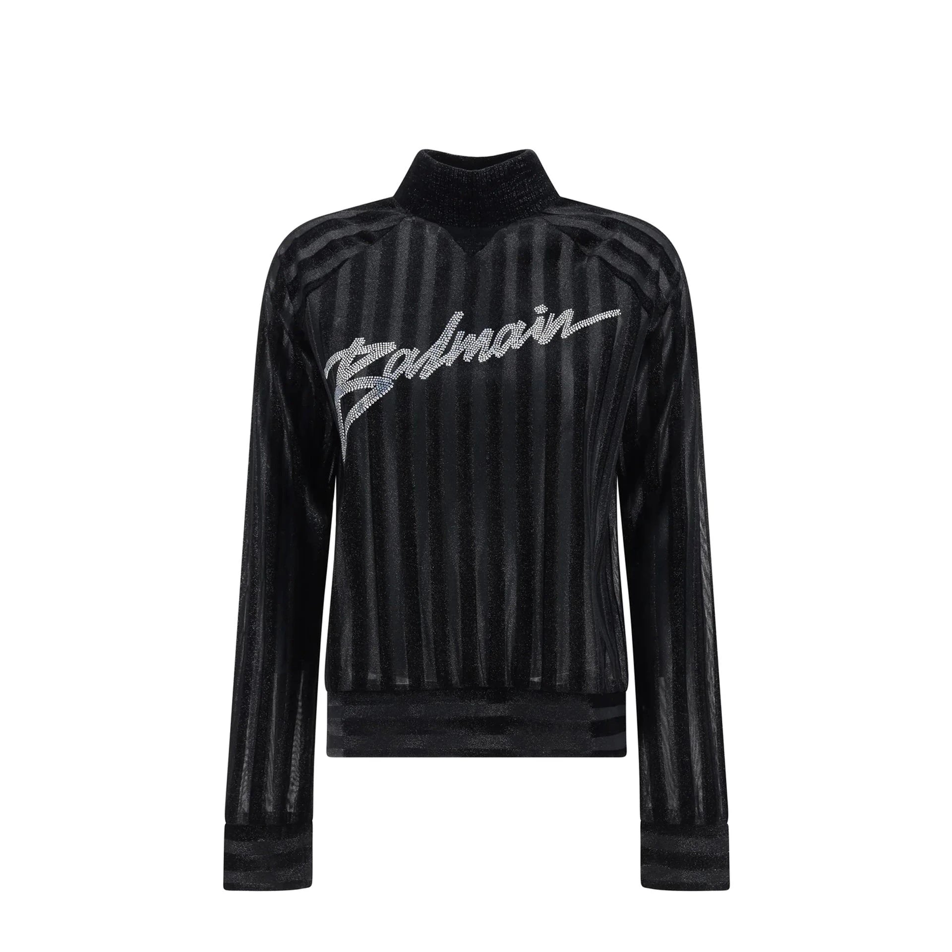 Balmain High-Neck Logo Sweater