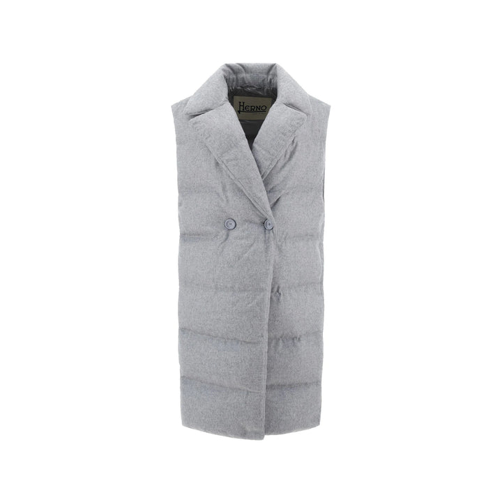 HERNO Padded Long Gilet Coat