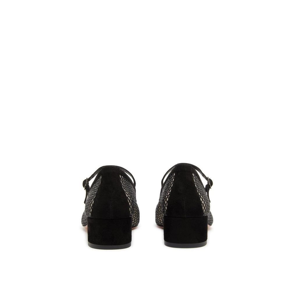 Aquazzura Mayor Crystals Mesh Pumps 35