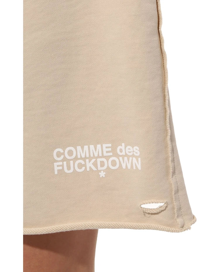 Comme Des Fuckdown shorts Beige Woman
