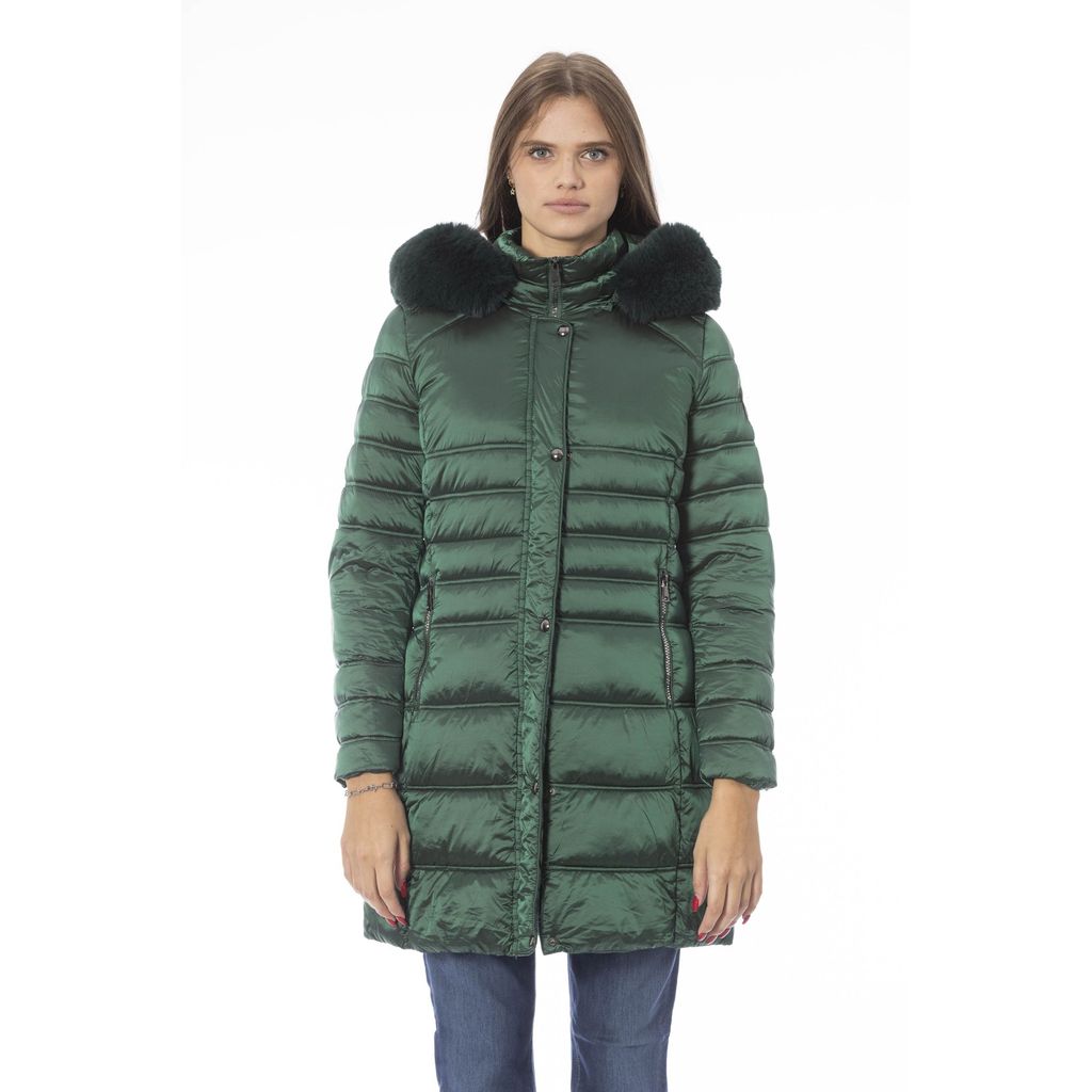 Baldinini Trend Women's Green Polyester Long Jacket