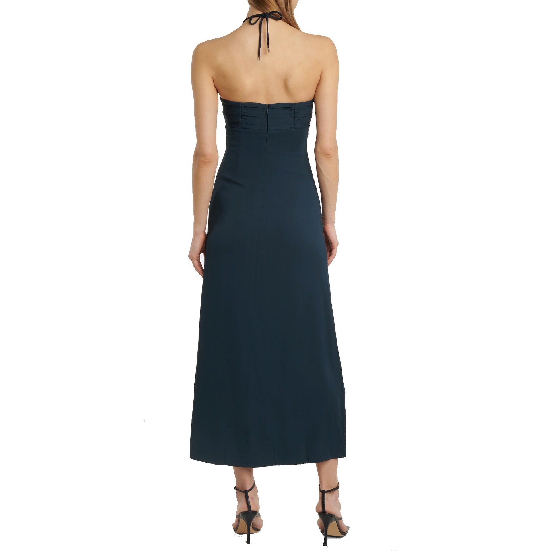 Self-Portrait Cut-Out Ruched Maxi Dress – Siebentaschen