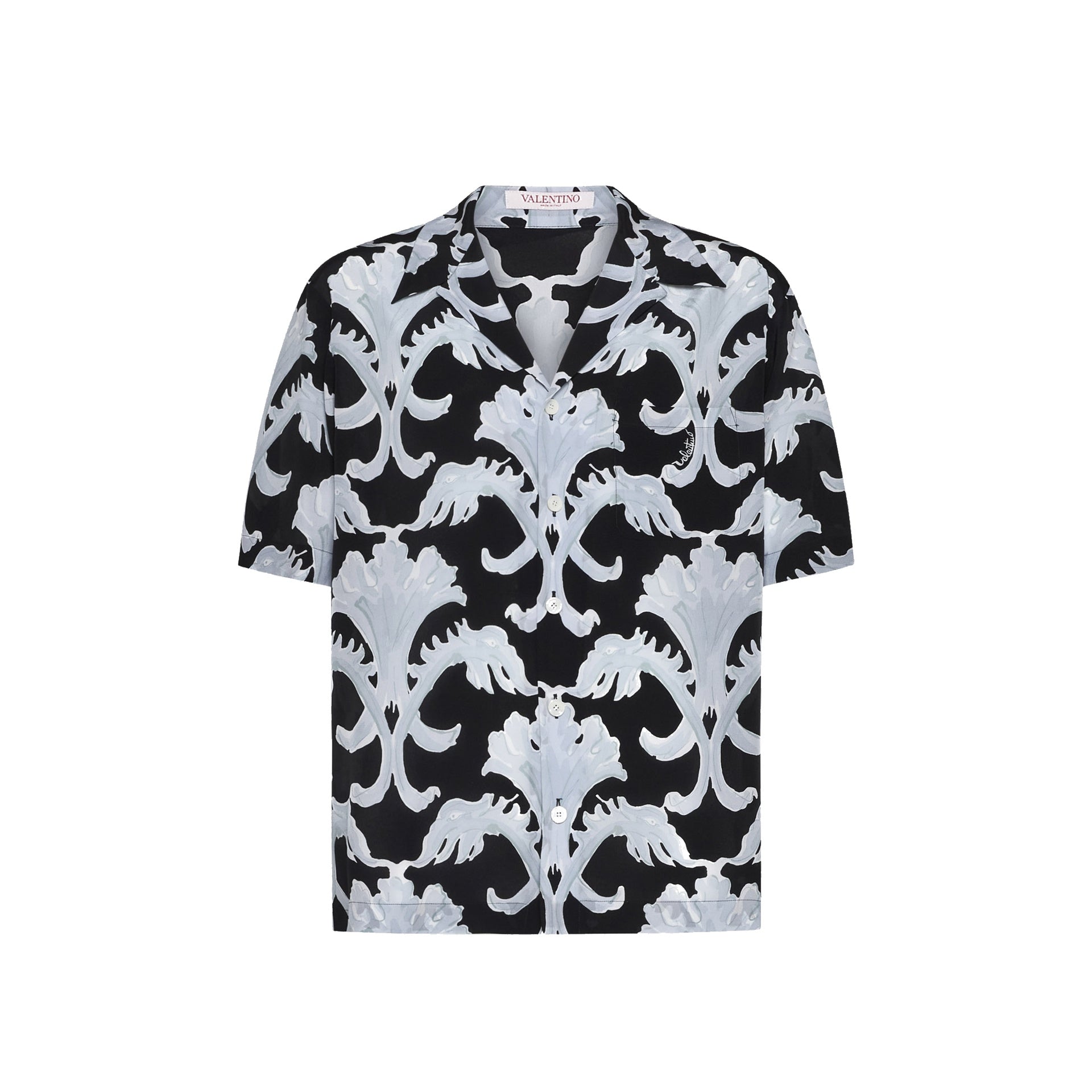 Valentino Garavani Metamorphos Wall Print Bowling Shirt – Siebentaschen