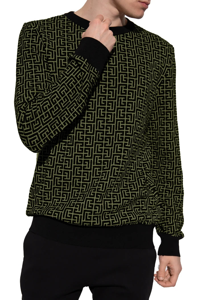 Balmain Sweaters Green Man