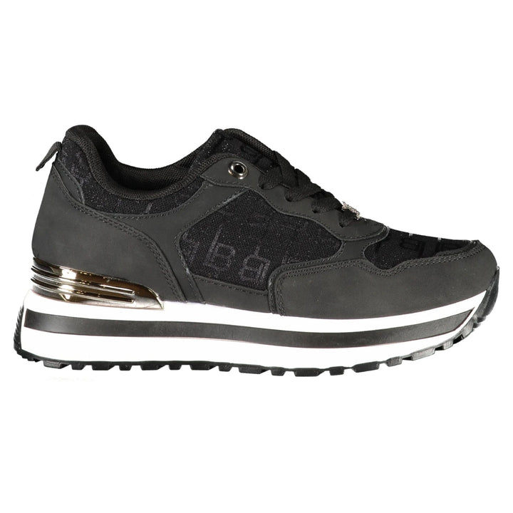 Black Sports Shoes with Laces for Women