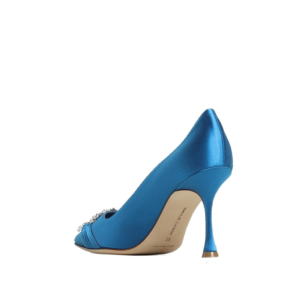 Manolo Blahnik Maida 090 Satin Pumps