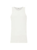 Jil Sander White Brushed Cotton Vest – Relaxed Fit – Siebentaschen