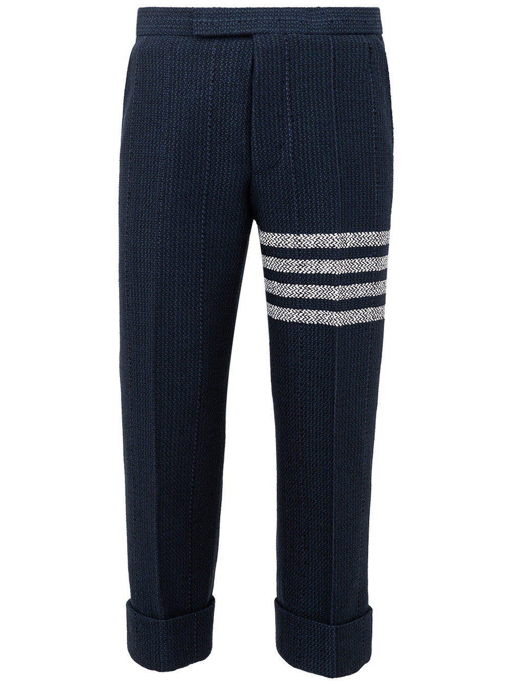Thom Browne Blue Tweed Trousers