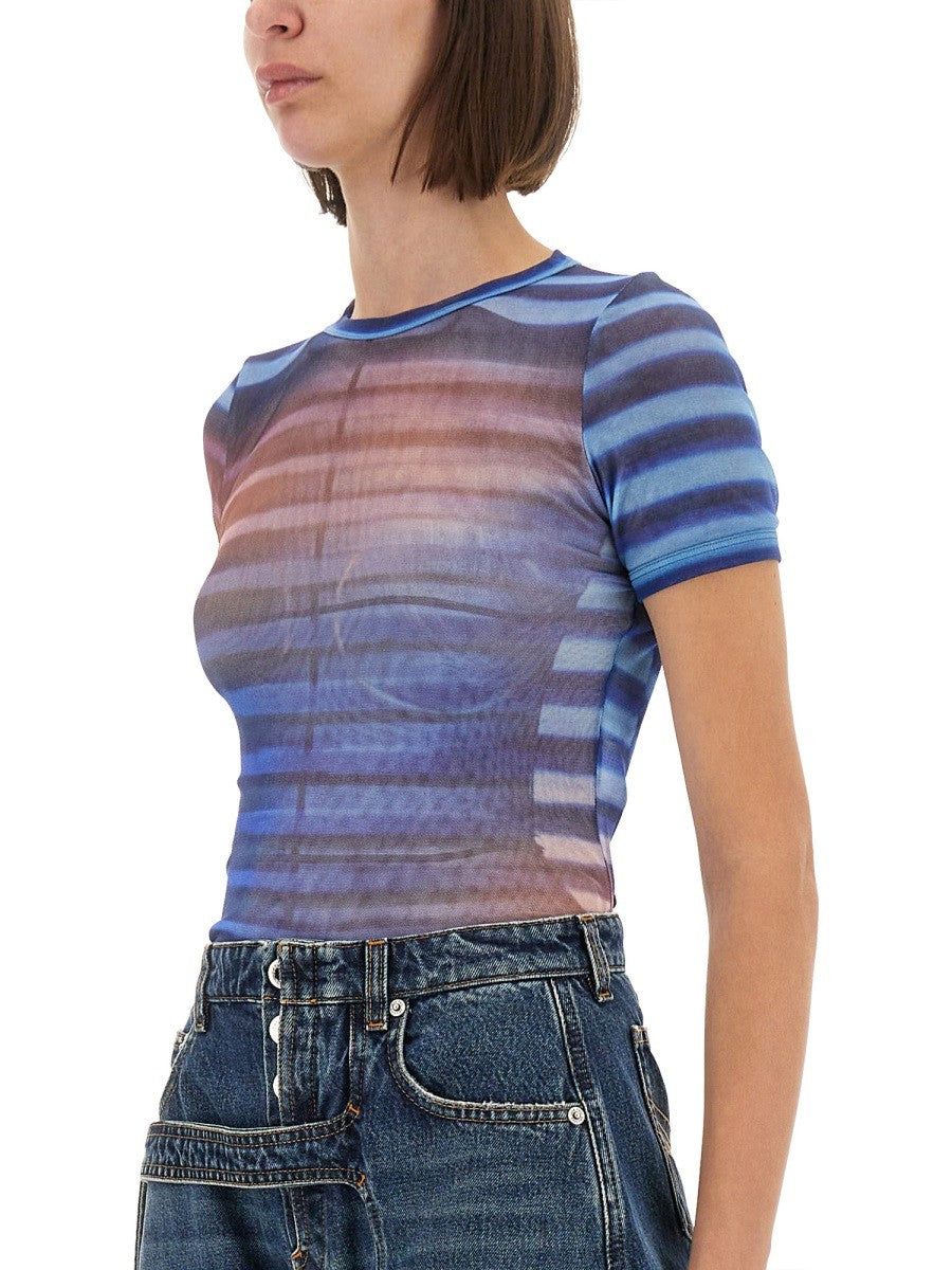 JEAN PAUL GAULTIER "AIR" MESH T-SHIRT