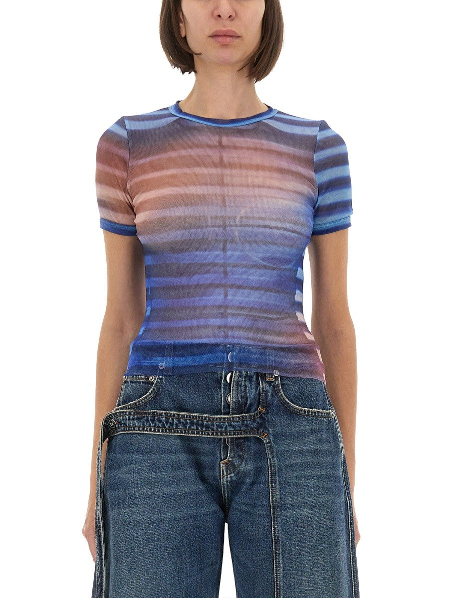 JEAN PAUL GAULTIER "AIR" MESH T-SHIRT