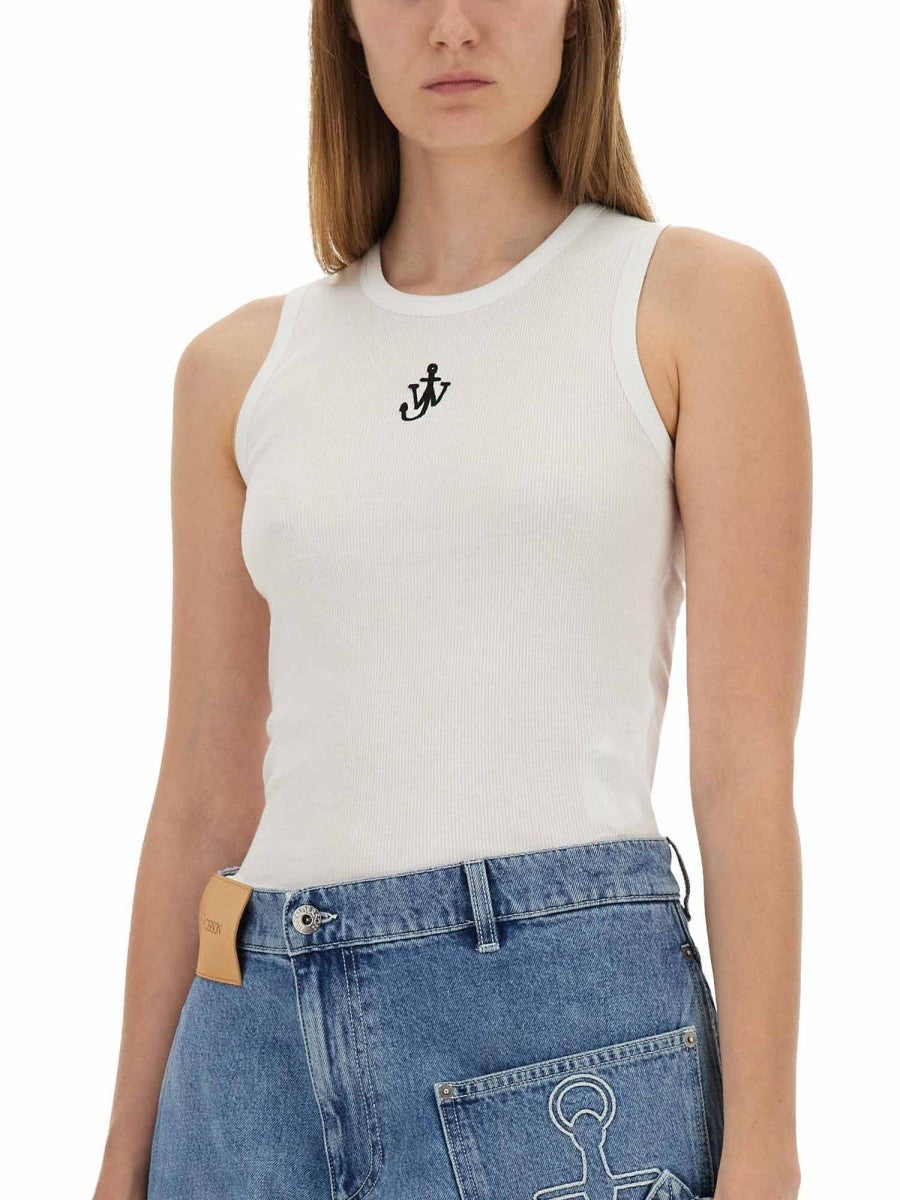 jw anderson "ANCHOR JWA" LOGO TANK TOP
