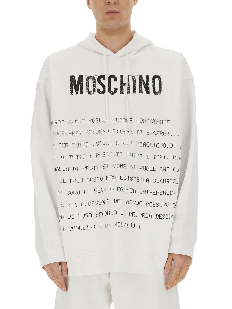 Moschino "ARCHIVE MESSAGE" HOODIE