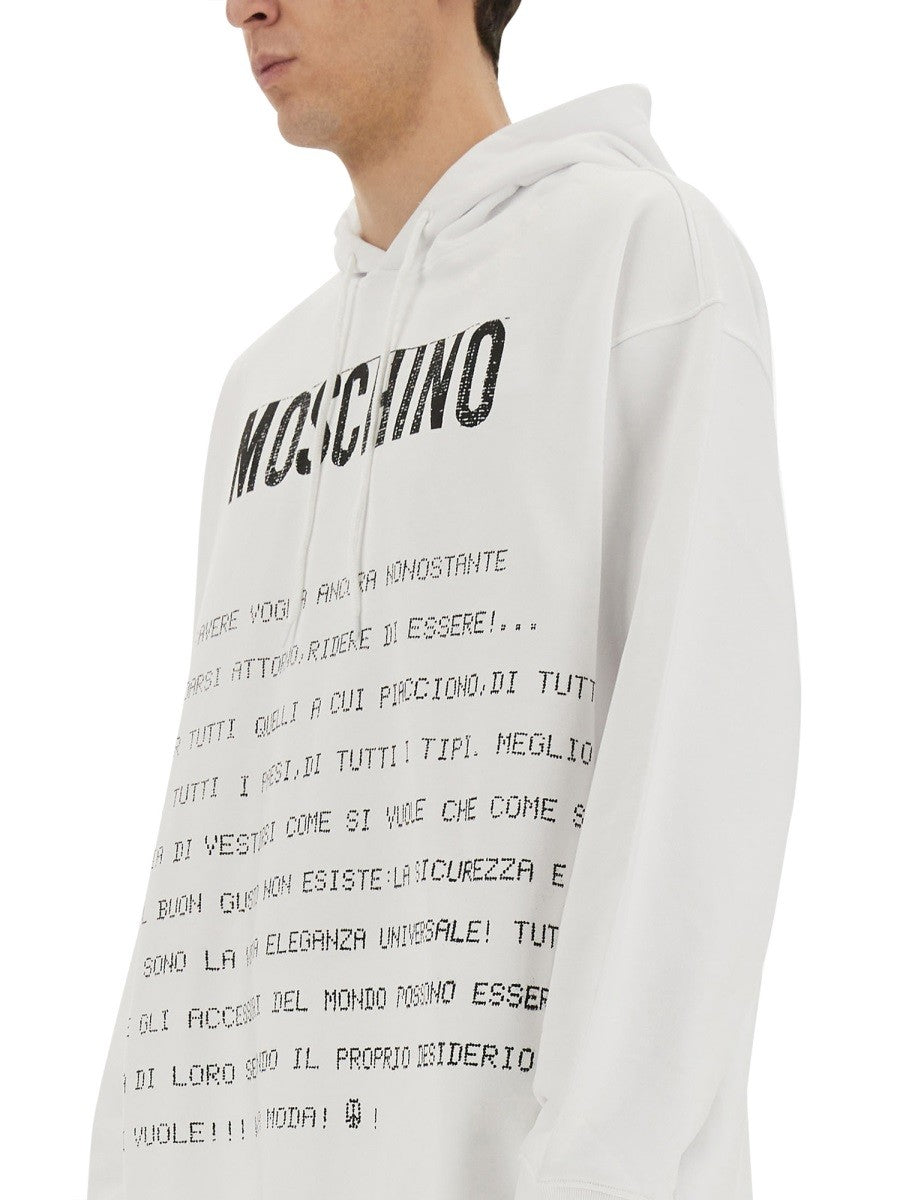 Moschino "ARCHIVE MESSAGE" HOODIE