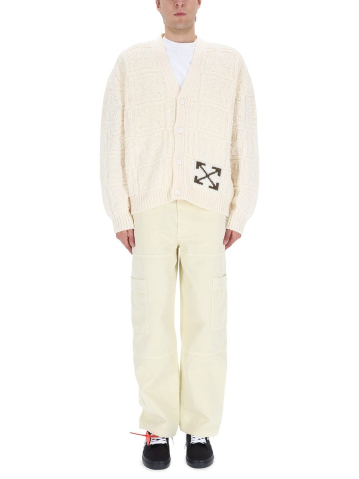 Off-white ARROW STITCH CARDIGAN
