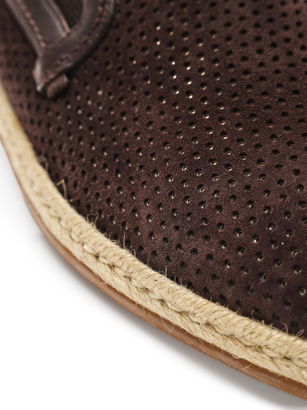 Dolce & Gabbana Brown Perforated Suede Slipper