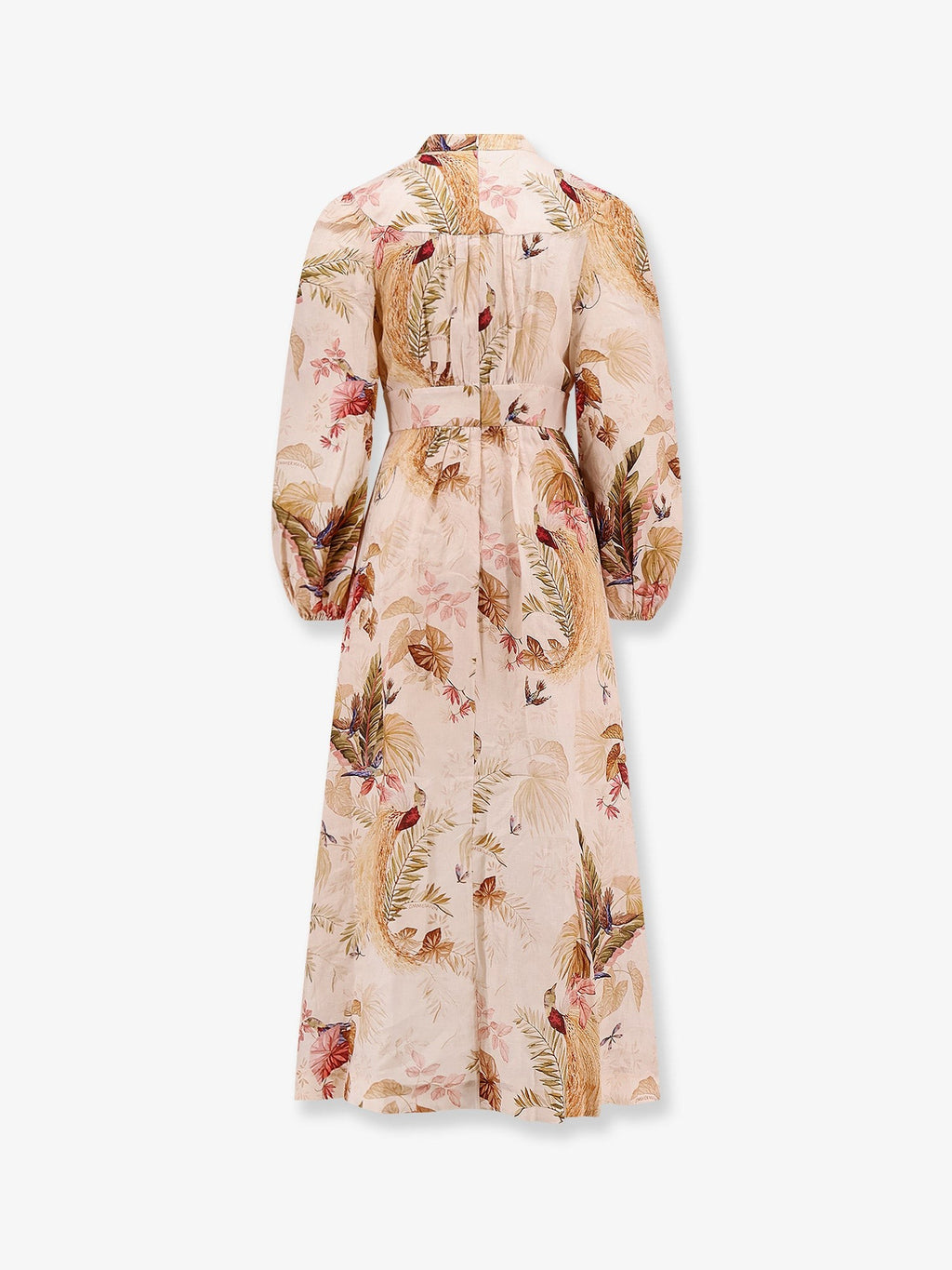 ZIMMERMANN Ascension Plunge linen Midi Dress