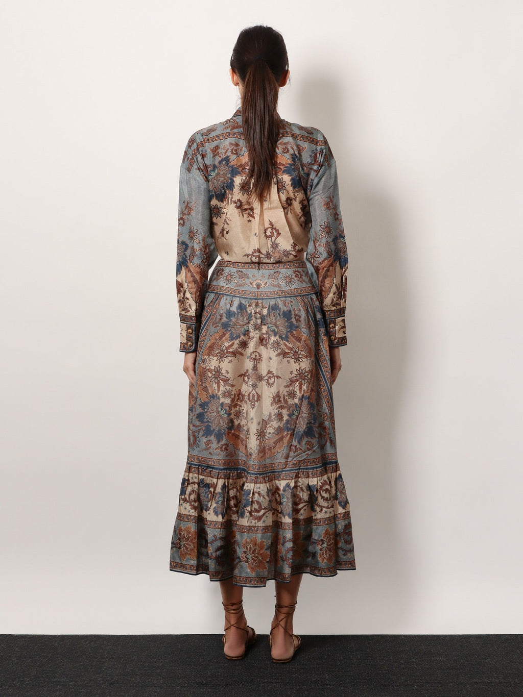 ZIMMERMANN Ascension Tiered midi skirt