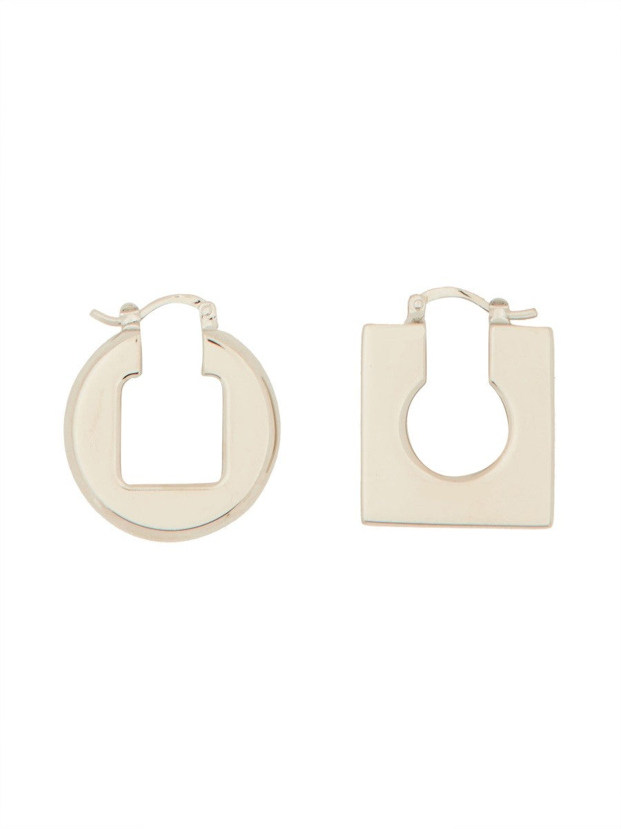 JACQUEMUS ASYMMETRIC MINI EARRINGS