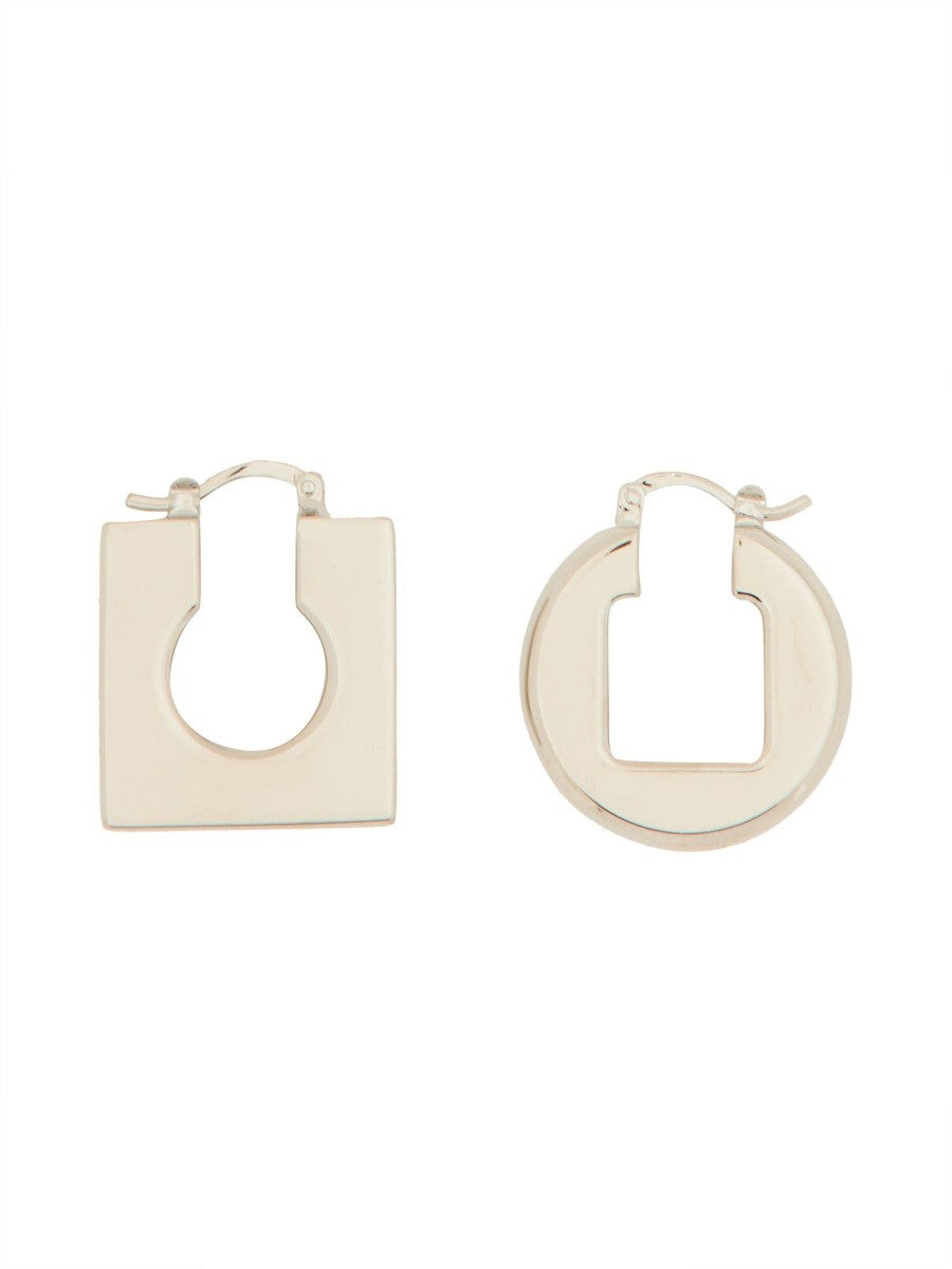 JACQUEMUS ASYMMETRIC MINI EARRINGS