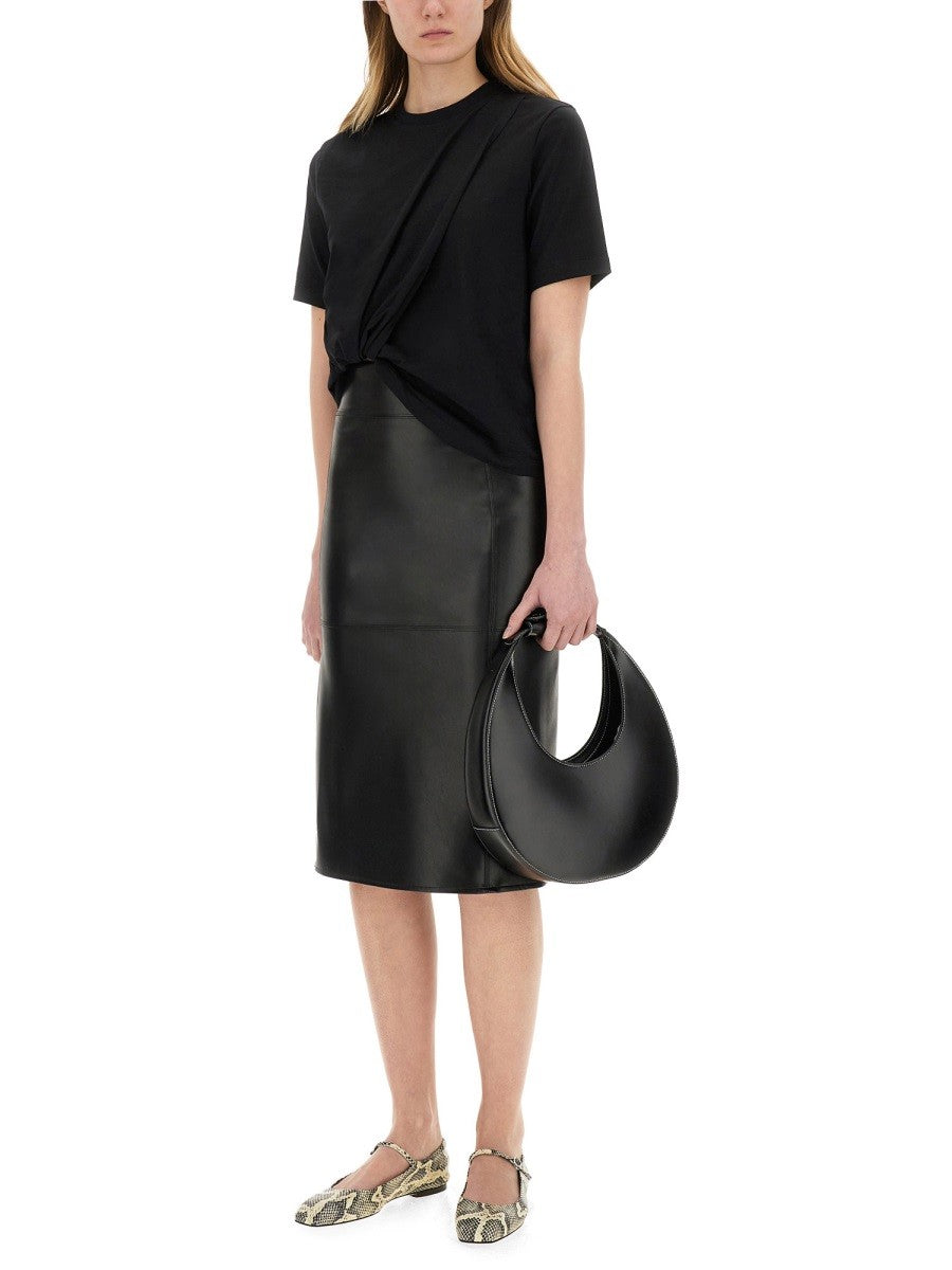 msgm ASYMMETRICAL T-SHIRT