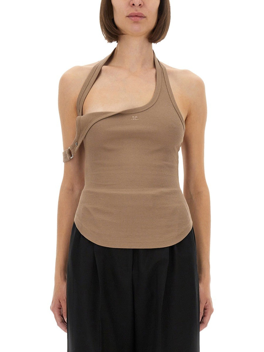 COURREGES ASYMMETRICAL TANK TOP