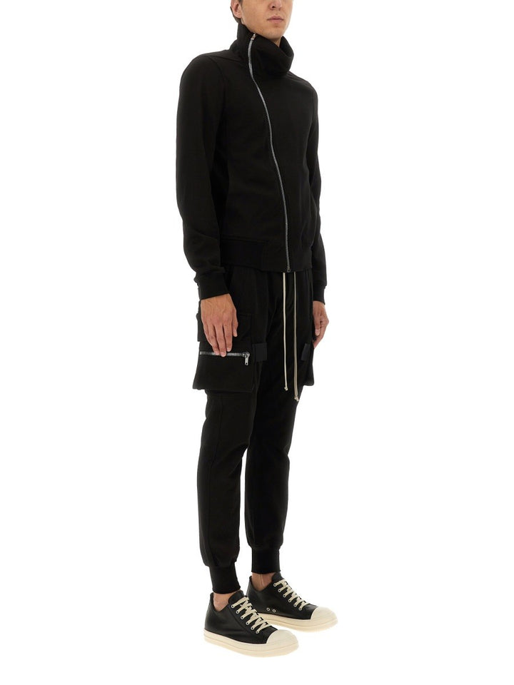 RICK OWENS ASYMMETRICAL ZIPPER SWEATSHIRT