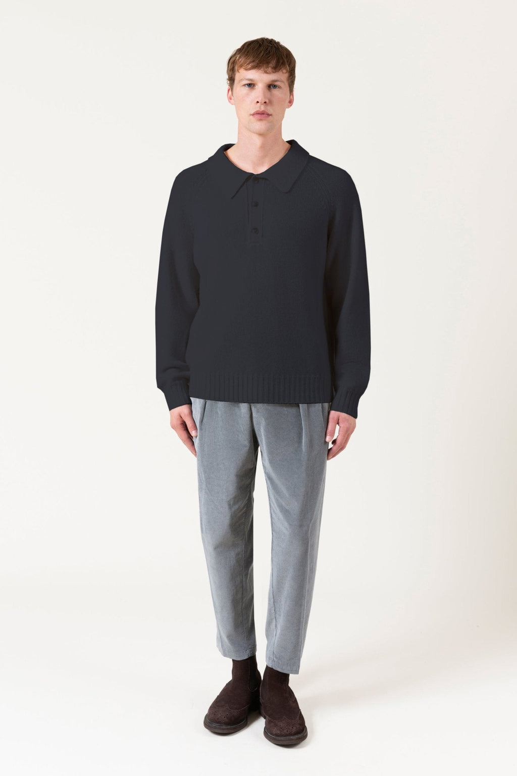 Maglia Polo Burton In Lana E Cashmere