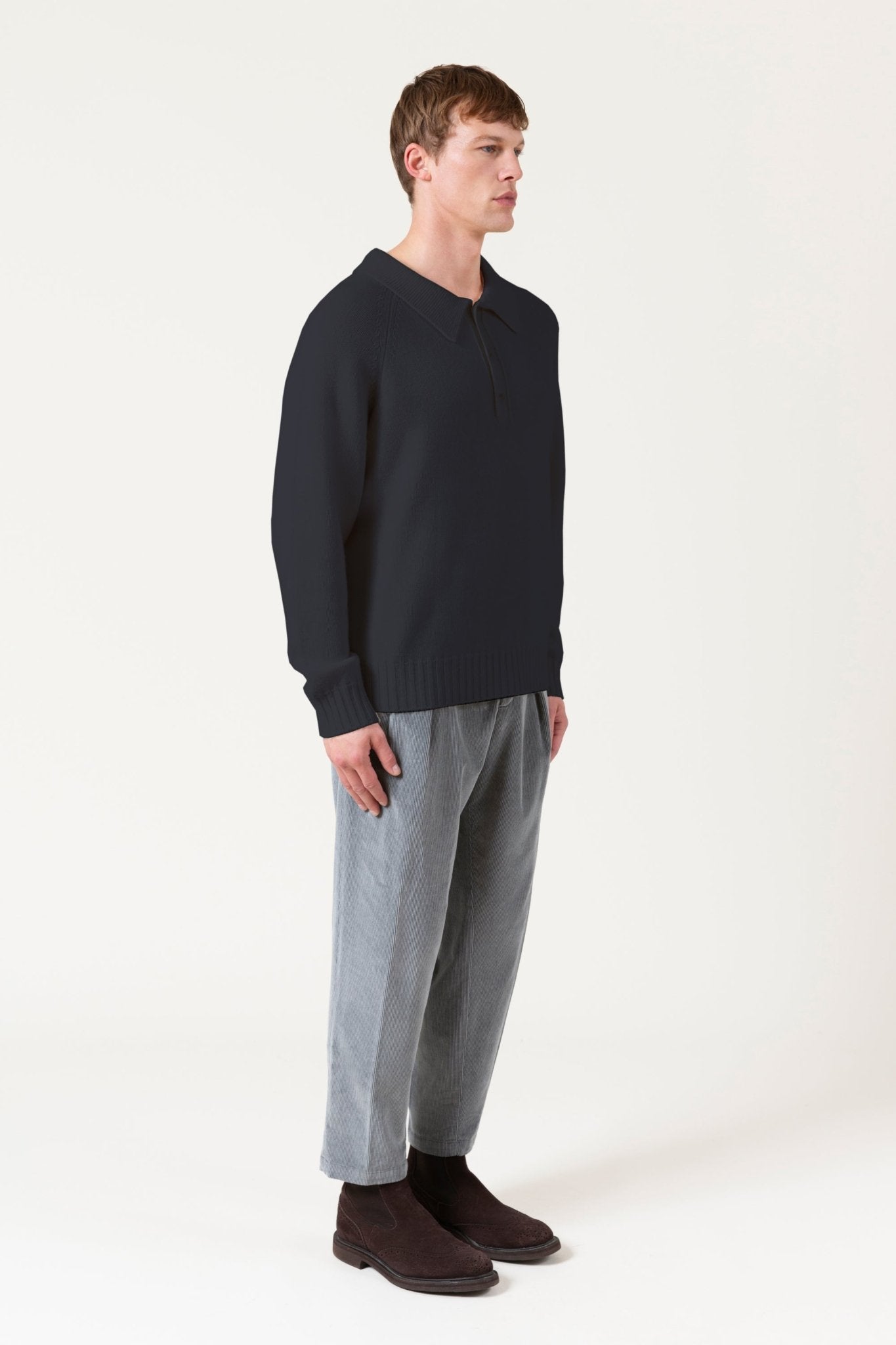 Maglia Polo Burton In Lana E Cashmere