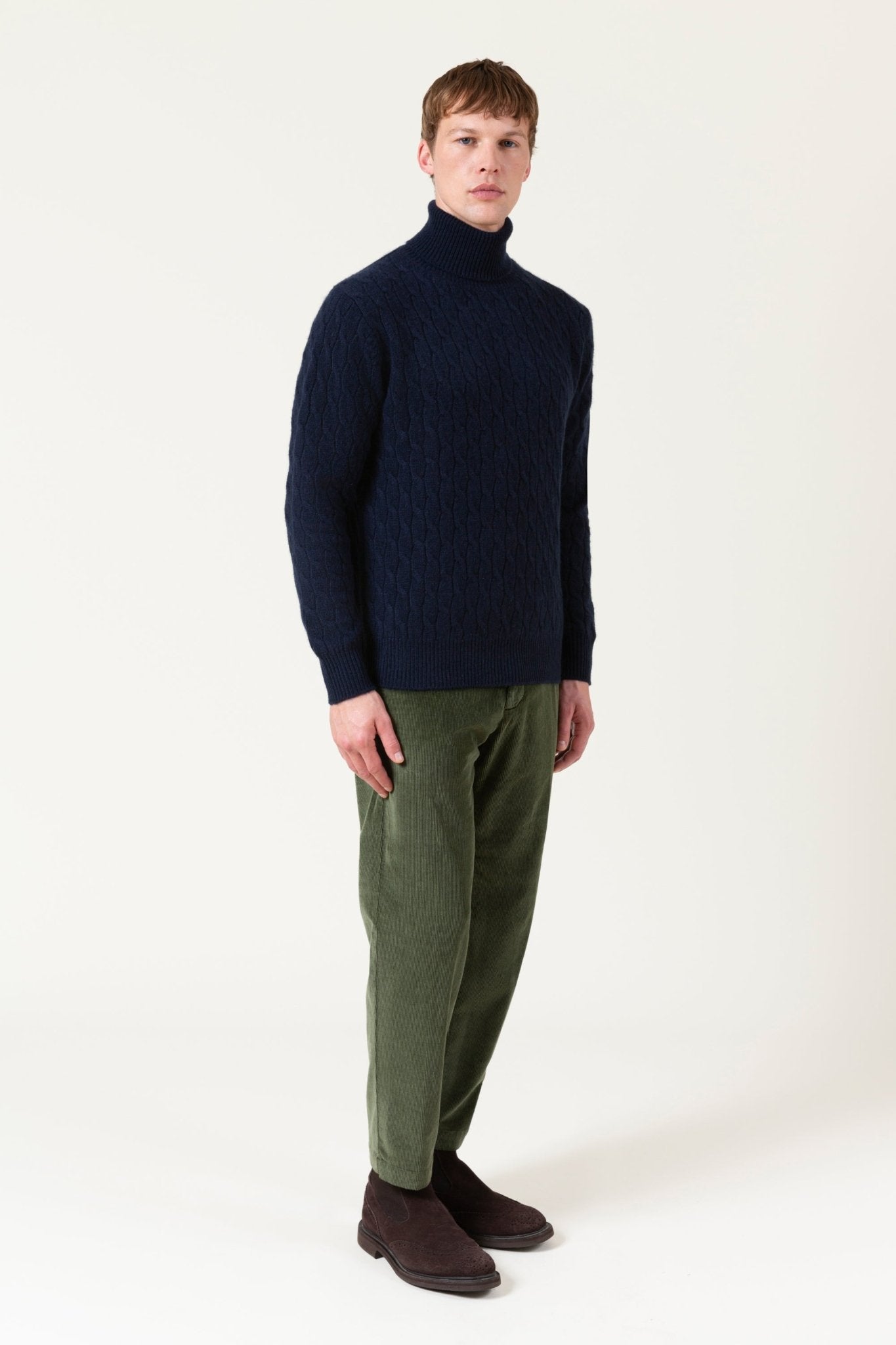 Maglia Dolcevita Curtis in Lana E Cashmere