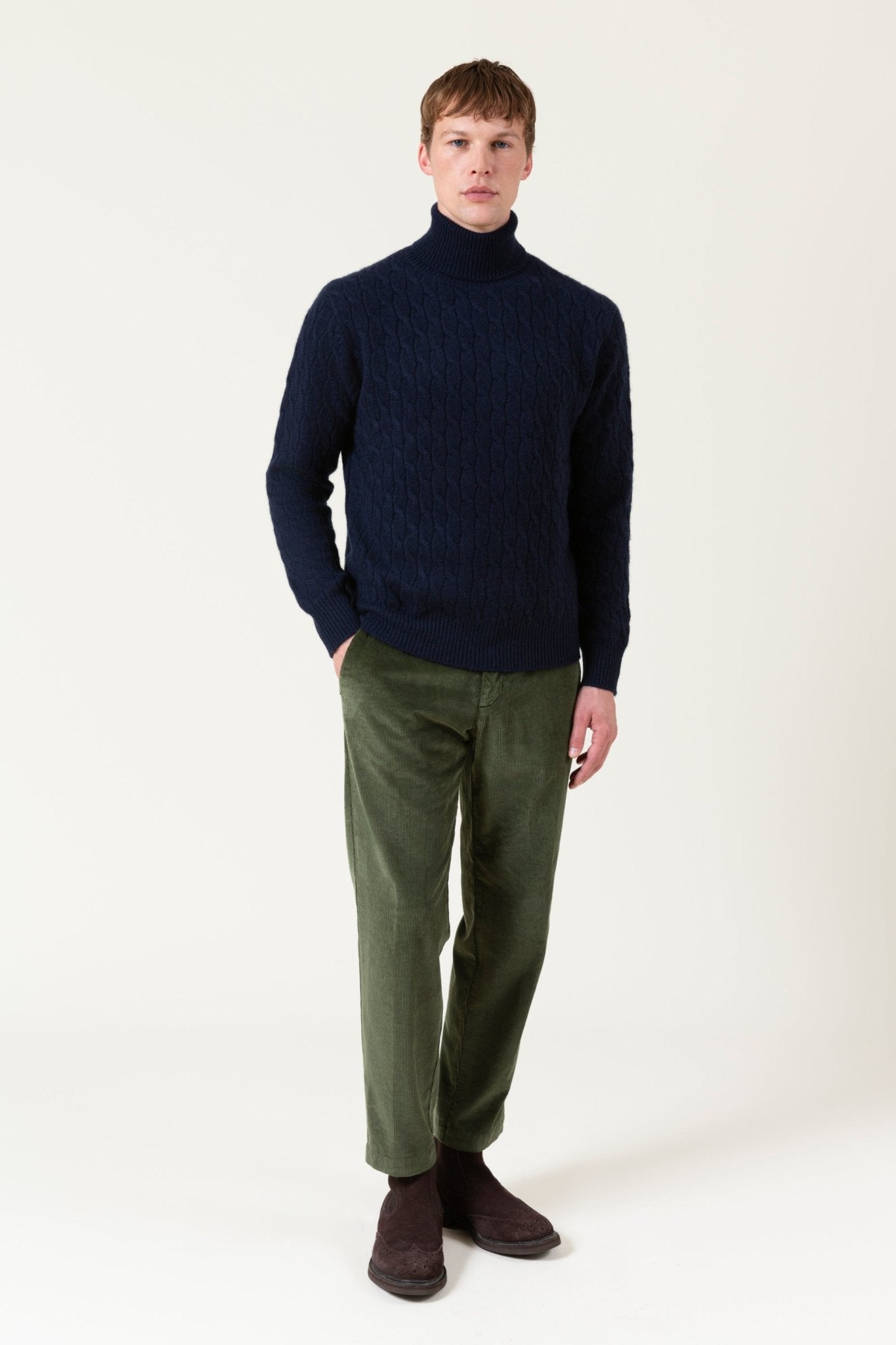 Maglia Dolcevita Curtis in Lana E Cashmere