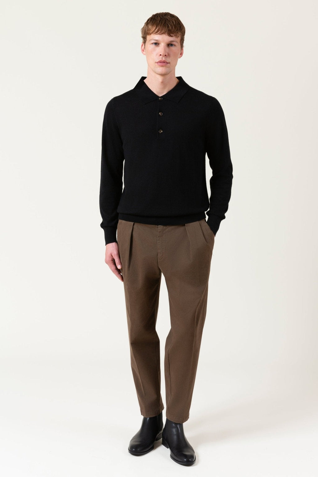 Maglia Polo Douglas in lana Merino